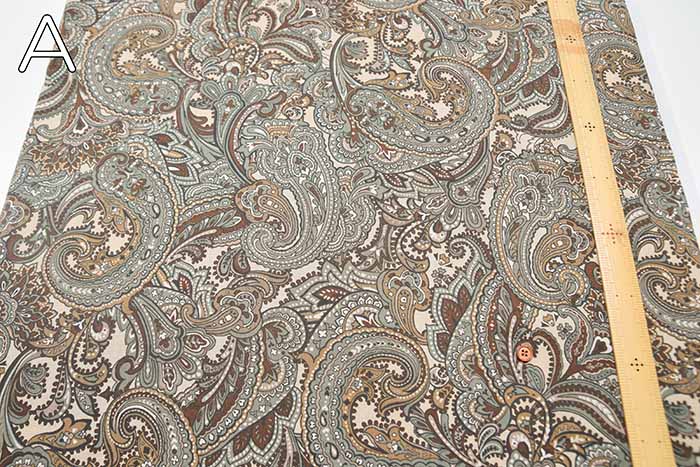 60"Cotton Lawn Fabric - Paisley - nomura tailor