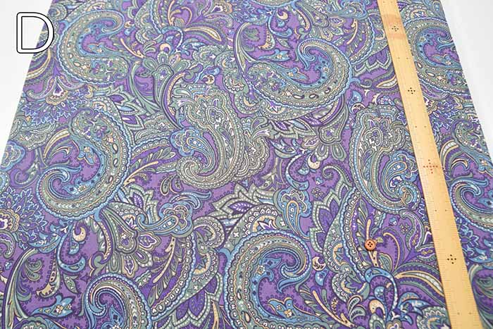 60"Cotton Lawn Fabric - Paisley - nomura tailor