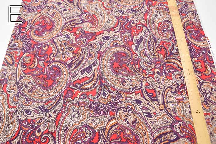 60"Cotton Lawn Fabric - Paisley - nomura tailor