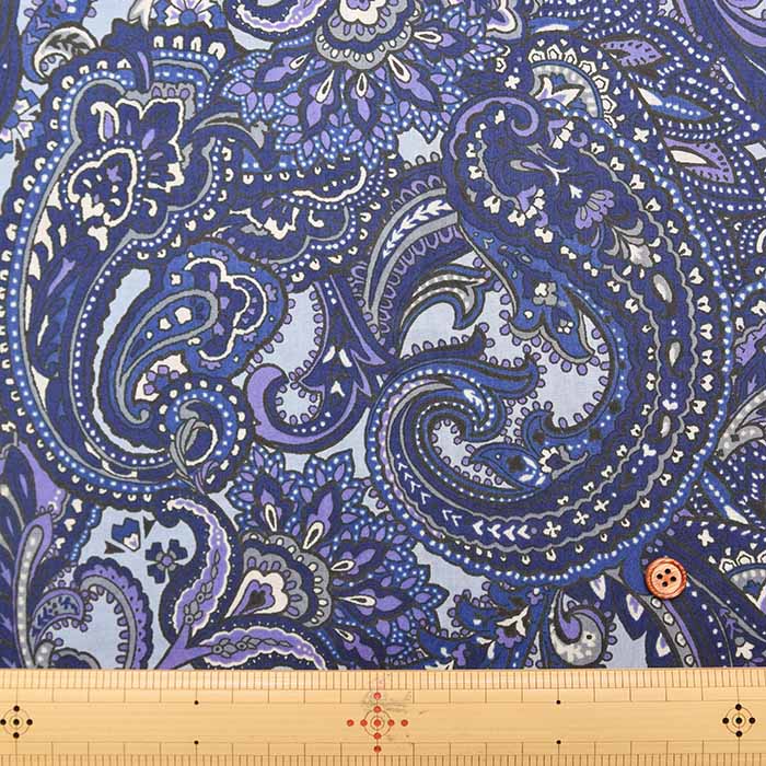 60"Cotton Lawn Fabric - Paisley - nomura tailor