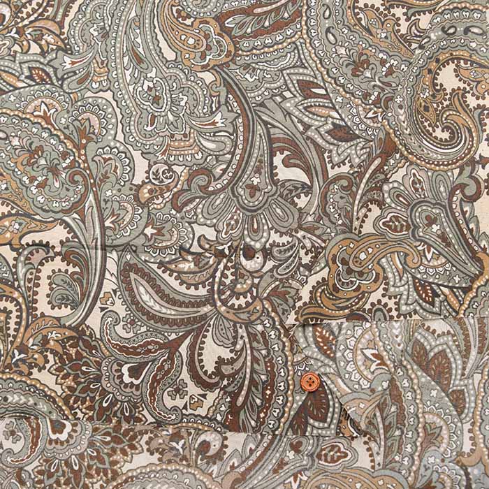 60"Cotton Lawn Fabric - Paisley - nomura tailor