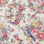 C/L Canvas Printed Fabric - ALTO ALBERO COLLECTION Bird - nomura tailor