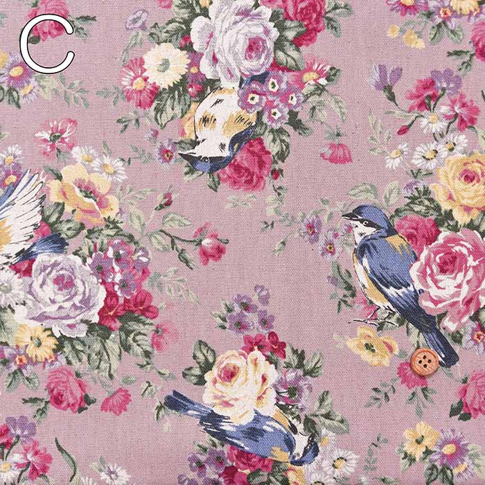 C/L Canvas Printed Fabric - ALTO ALBERO COLLECTION Bird - nomura tailor