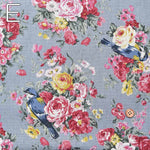 C/L Canvas Printed Fabric - ALTO ALBERO COLLECTION Bird - nomura tailor