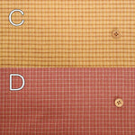Made in Niigata-Pref  Cotton Yarn-dyed Small Check Fablic