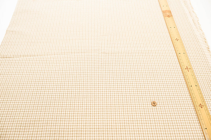 Made in Niigata-Pref  Cotton Yarn-dyed Small Check Fablic