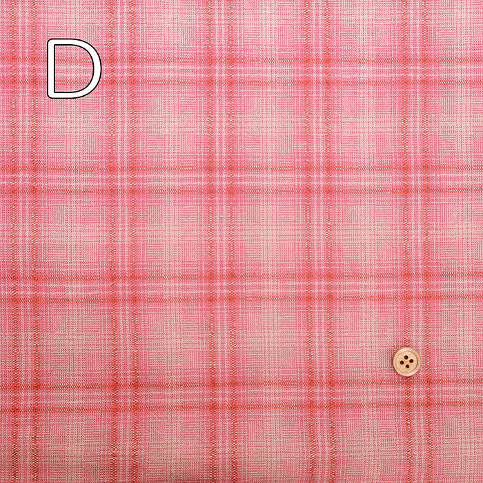 Made in Niigata-Pref  Cotton Yarn-dyed Big Check Fablic