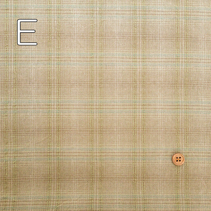 Made in Niigata-Pref  Cotton Yarn-dyed Big Check Fablic