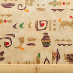 Cotton Silues Satin Print Fabric - Ethnic Style - nomura tailor