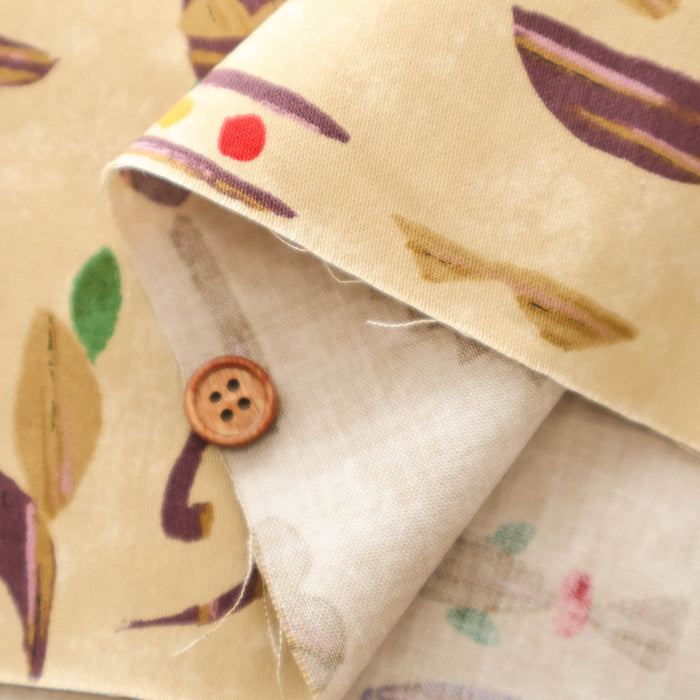 Cotton Silues Satin Print Fabric - Ethnic Style - nomura tailor