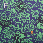 Cotton Silues Satin Print Fabric - Flower - nomura tailor