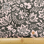 Cotton Silues Satin Print Fabric - Flower - nomura tailor