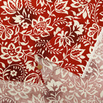 Cotton Silues Satin Print Fabric - Flower - nomura tailor