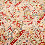 Cotton Silues Satin Print Fabric - Paisley - nomura tailor