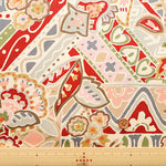 Cotton Silues Satin Print Fabric - Paisley - nomura tailor