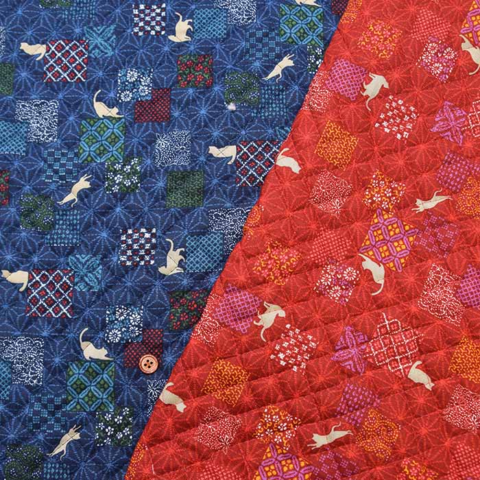 China-made Polyester Reversible Puffed Quilted Fabric - Cat - nomura tailor