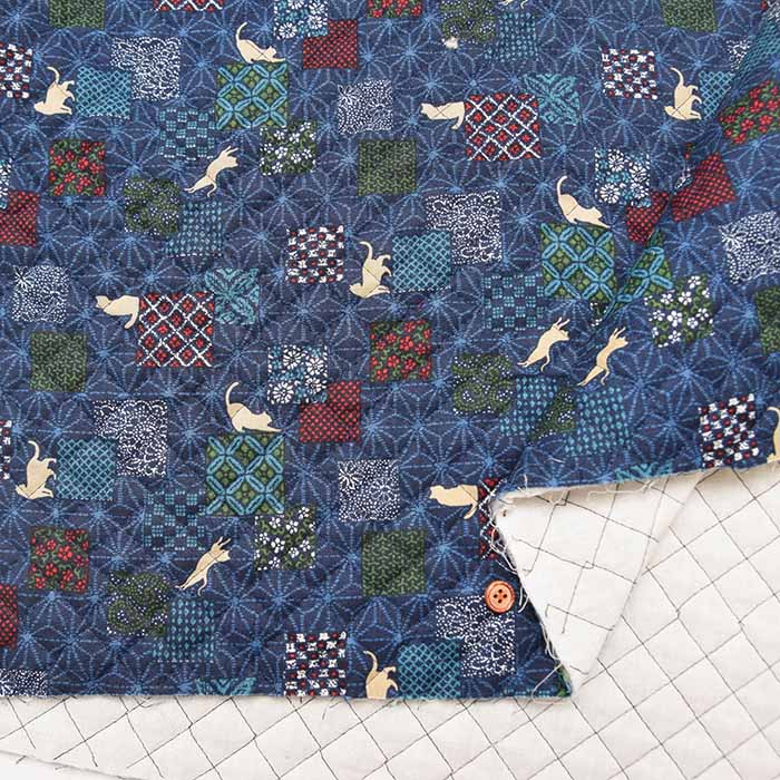 China-made Polyester Reversible Puffed Quilted Fabric - Cat - nomura tailor