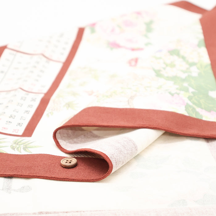 <Patterned Cut>2026 Calendar -  Garden (1 Pattern: Approx. 70cm × 40cm) - nomura tailor