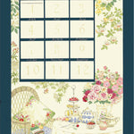 <Patterned Cut>2026 Calendar -  Garden (1 Pattern: Approx. 70cm × 40cm) - nomura tailor