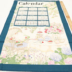 <Patterned Cut>2026 Calendar -  Garden (1 Pattern: Approx. 70cm × 40cm) - nomura tailor