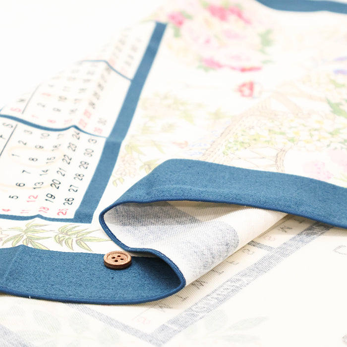 <Patterned Cut>2026 Calendar -  Garden (1 Pattern: Approx. 70cm × 40cm) - nomura tailor