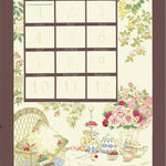 <Patterned Cut>2026 Calendar -  Garden (1 Pattern: Approx. 70cm × 40cm) - nomura tailor