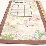 <Patterned Cut>2026 Calendar -  Garden (1 Pattern: Approx. 70cm × 40cm) - nomura tailor