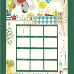 <Patterned Cut>2026 Calendar -  Bear (1 Pattern: Approx. 70cm × 40cm) - nomura tailor