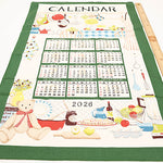 <Patterned Cut>2026 Calendar -  Bear (1 Pattern: Approx. 70cm × 40cm) - nomura tailor