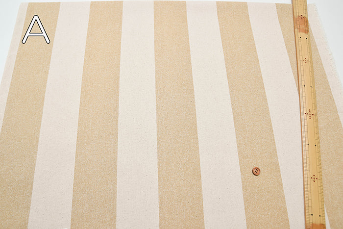 Cotton No. 10 Canvas Fabric - Big stripe - nomura tailor