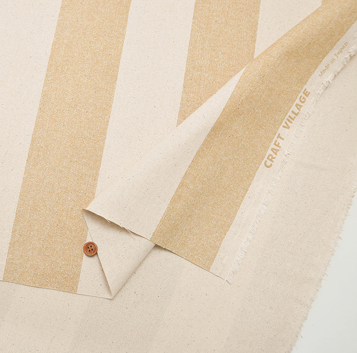 Cotton No. 10 Canvas Fabric - Big stripe - nomura tailor