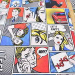Made in the Netherlands B&B Fabric Cotton Print Fabric - American Comics - nomura tailor