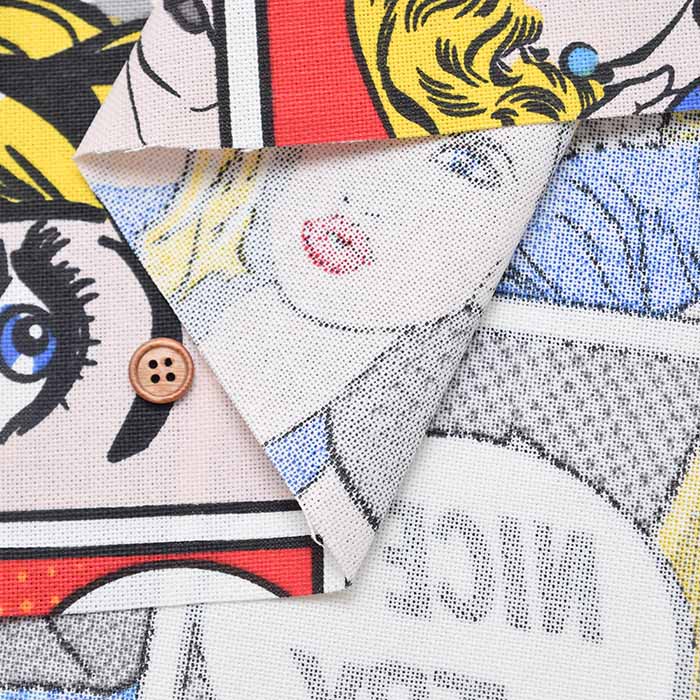 Made in the Netherlands B&B Fabric Cotton Print Fabric - American Comics - nomura tailor