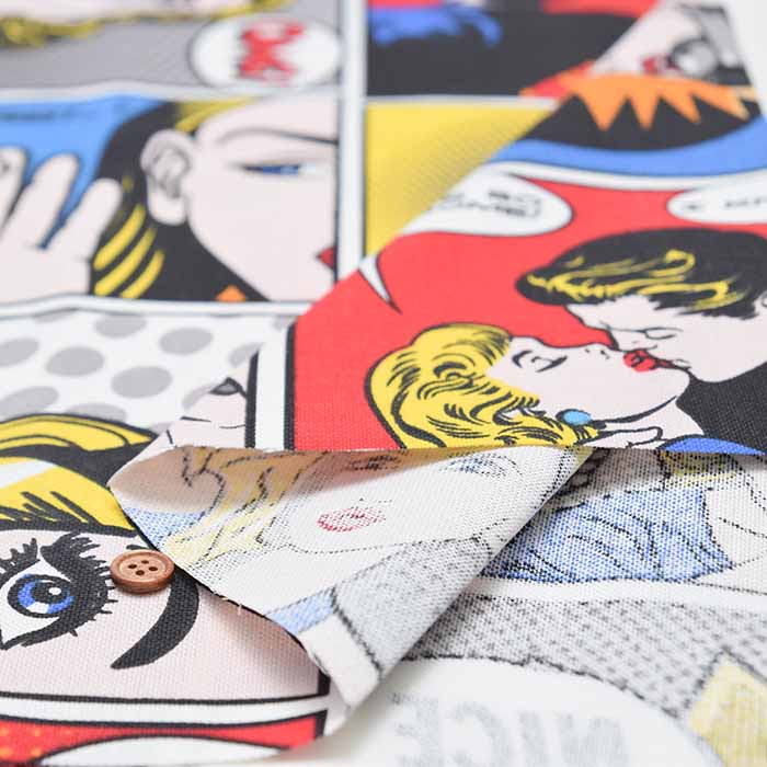 Made in the Netherlands B&B Fabric Cotton Print Fabric - American Comics - nomura tailor