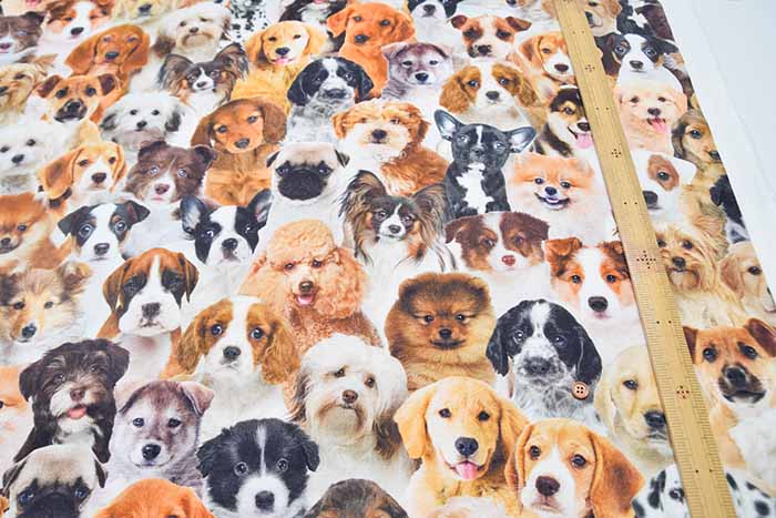 Made in the Netherlands B&B Fabric Cotton Print Fabric - DOG - nomura tailor
