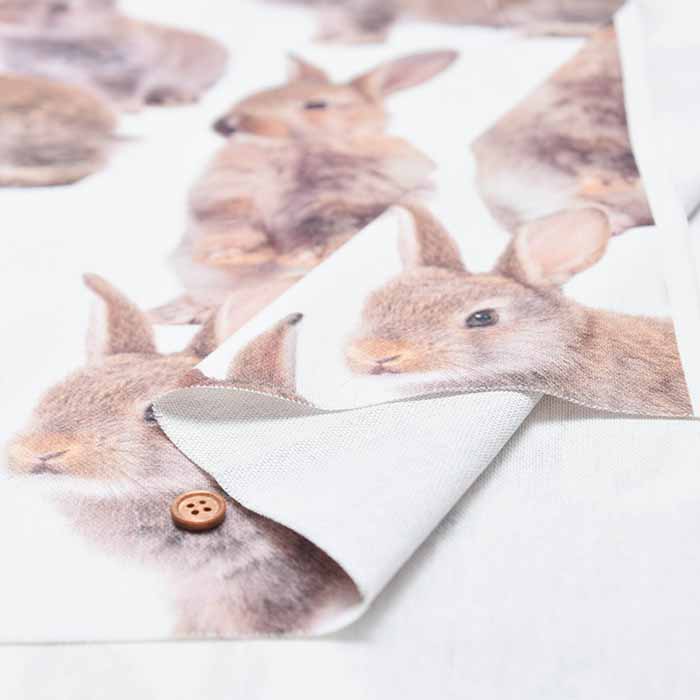 Made in the Netherlands B&B Fabric Cotton Print Fabric - RABBIT - nomura tailor