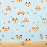Made in France DOMO TEX - Cotton smooth knit  Fabric - Cars - nomura tailor