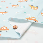 Made in France DOMO TEX - Cotton smooth knit  Fabric - Cars - nomura tailor