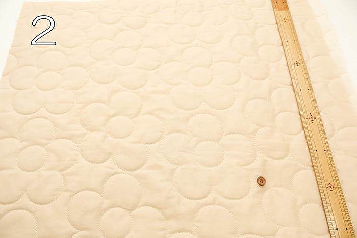Cotton Quilted Fabric - Flower - nomura tailor