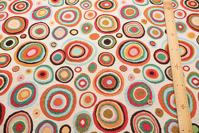 Made in France Gobelin Fabric - SAFECO Geometric Pattern - nomura tailor