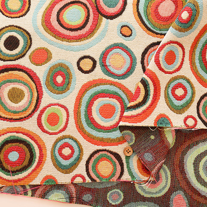 Made in France Gobelin Fabric - SAFECO Geometric Pattern - nomura tailor