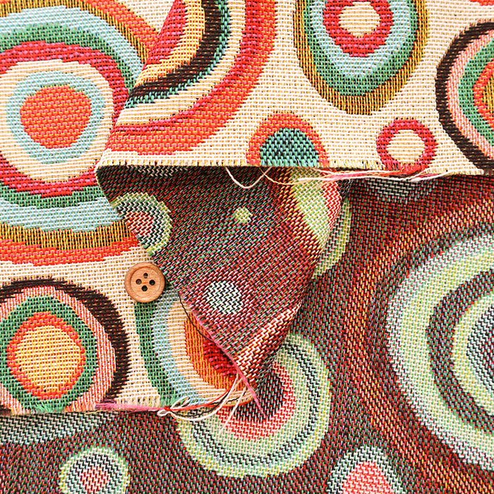 Made in France Gobelin Fabric - SAFECO Geometric Pattern - nomura tailor