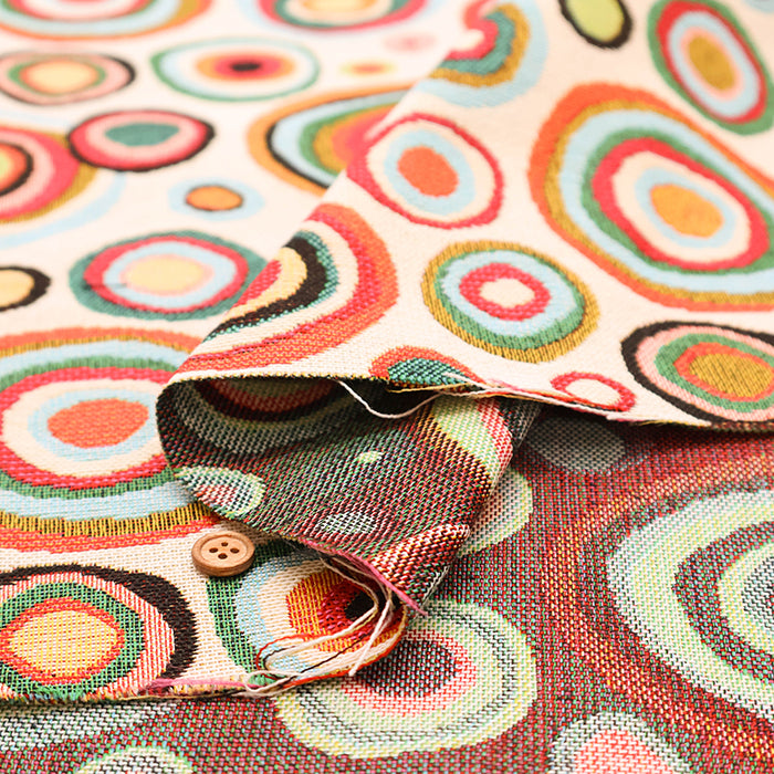 Made in France Gobelin Fabric - SAFECO Geometric Pattern - nomura tailor