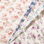 Cotton Scare Print Fabric - Flower Rose - nomura tailor
