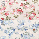 Cotton Scare Print Fabric - Flower Rose - nomura tailor