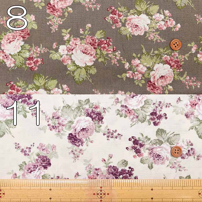 Cotton Scare Print Fabric - Flower Rose - nomura tailor