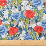 Cotton Scare Printed Fabric - Art Flower - nomura tailor