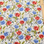 Cotton Scare Printed Fabric - Art Flower - nomura tailor