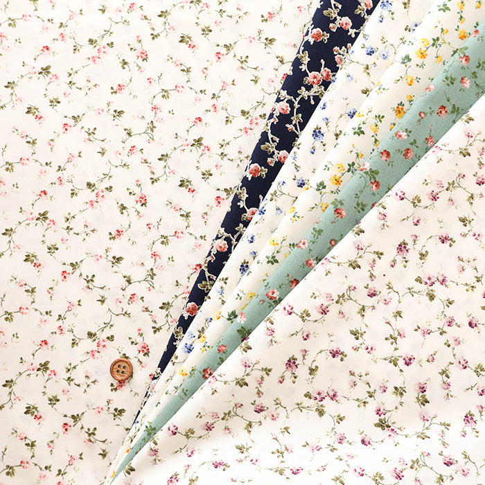 Cotton Scare Printed Fabric - Mini Flower - nomura tailor