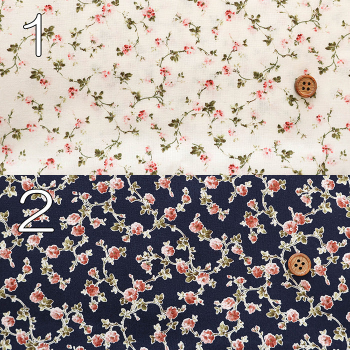 Cotton Scare Printed Fabric - Mini Flower - nomura tailor